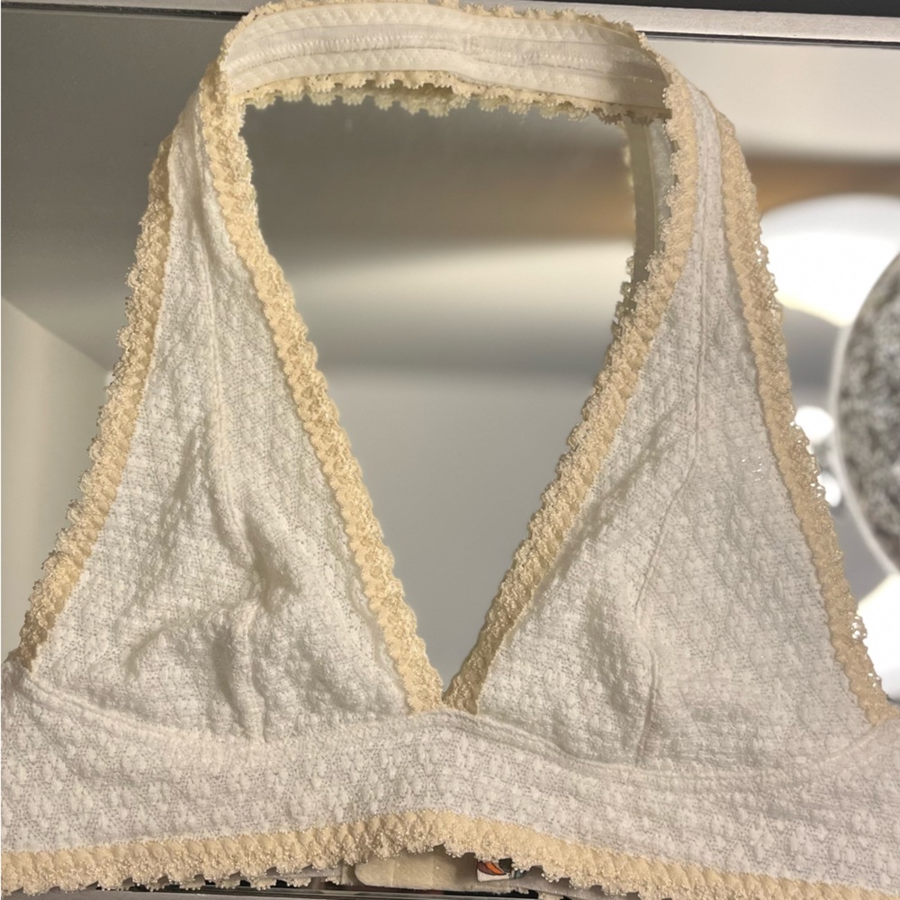 Free people lace halter bra